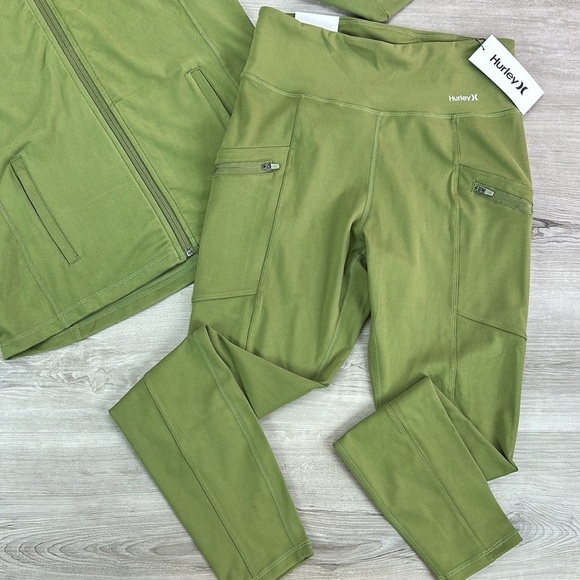 🔆HURLEY🔆 RELAXED JACKET TIGHT LEGGING JOGGING SET - Picture 7 of 14